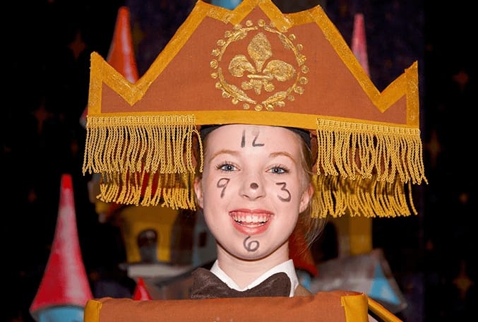 Costuming and Makeup for Cogsworth - "Disney's Beauty and the Beast Jr."